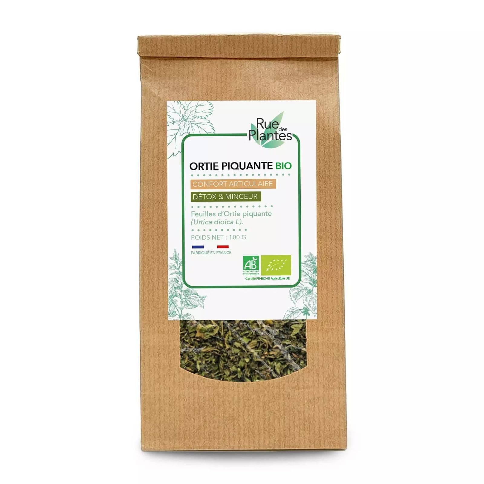 Ortie piquante BIO feuilles Tisane 100 g
