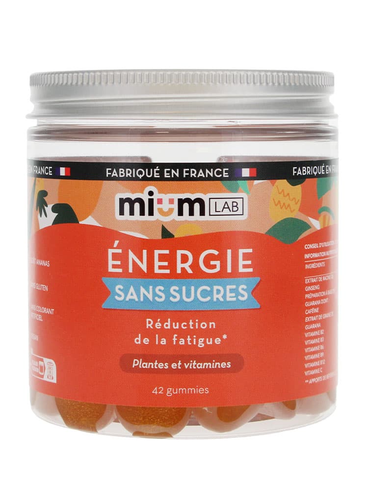 Mium Lab Énergie Sans Sucres Plantes et Vitamines 42 Gummies