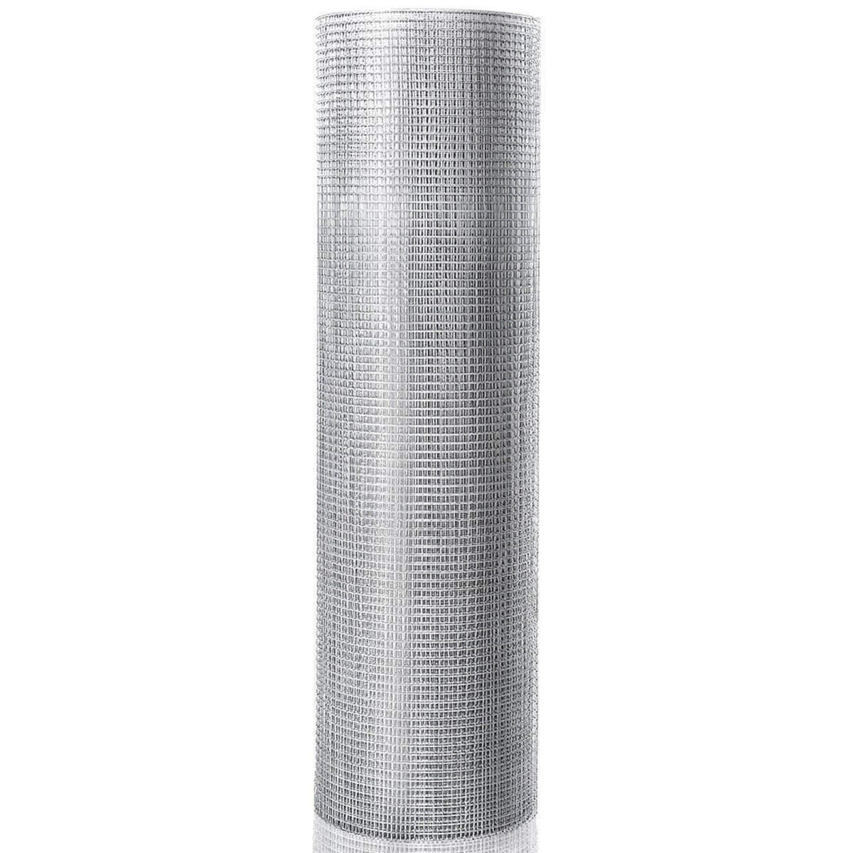 CostwayToile Métallique de 0,9m x 15m Grillage Métallique pour Enclos de Poulets de Calibre 23 Grillage pour Cage avec Ouvertures de 7mm x 7mm